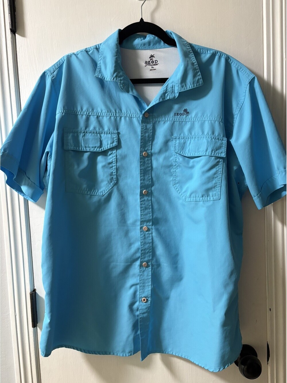 Izod Saltwater Shirt XL Men’s Short Sleeve